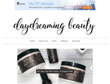 Tablet Screenshot of daydreamingbeauty.com